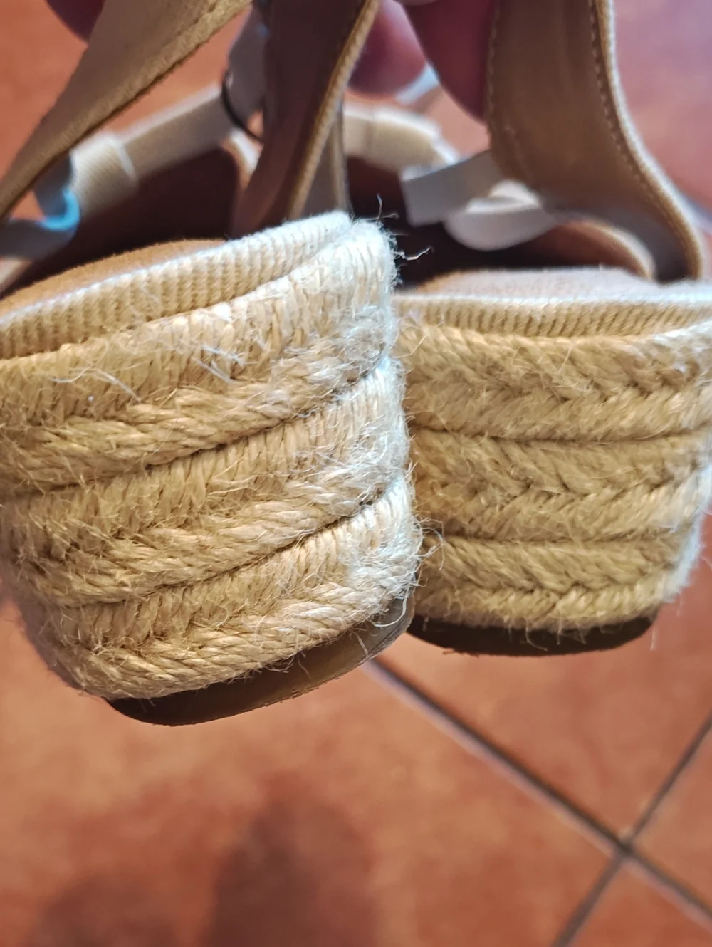 Life Stride Beige Tan Canvas Espadrille Slingbacks
